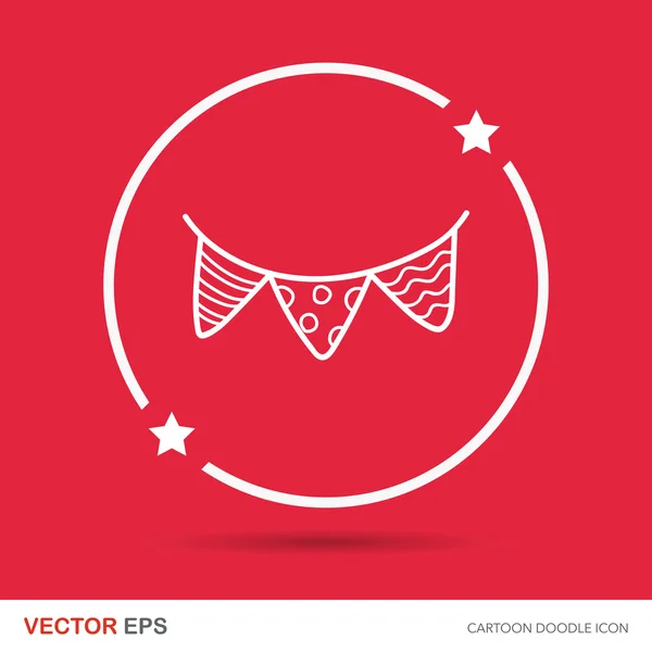 Hanging doodle vector illustration — Stock Vector