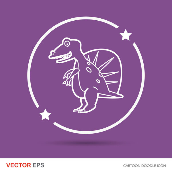 dinosaur doodle vector illustration