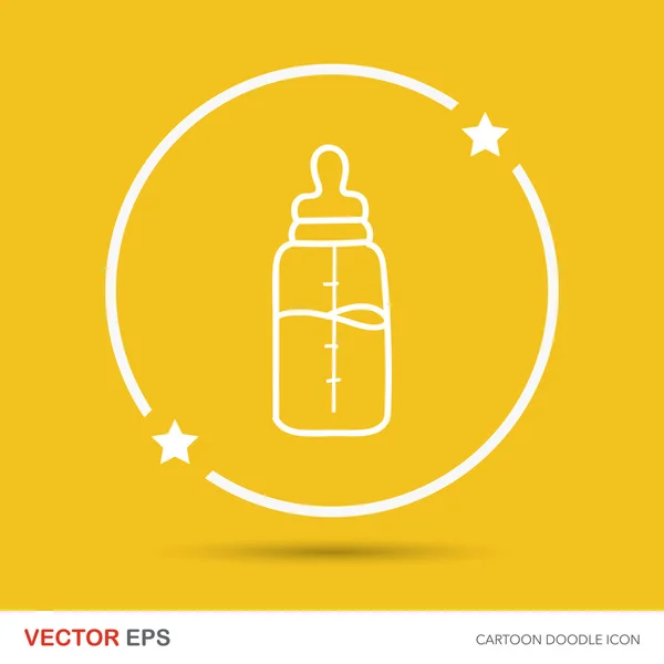 Векторная иллюстрация кормовой бутылки — стоковый вектор