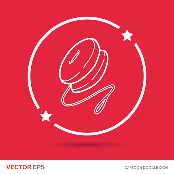Yo-yo doodle vector illustration — Stock Vector
