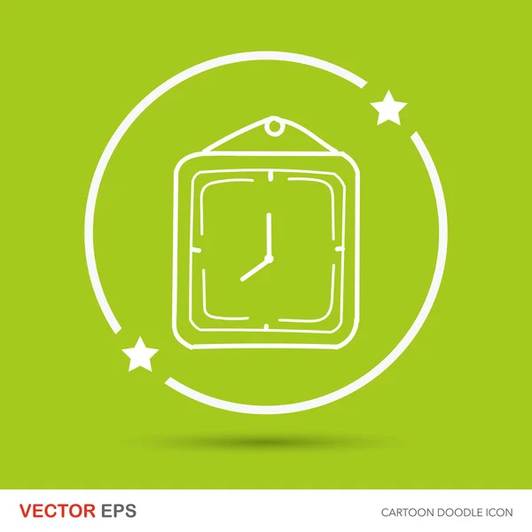 Illustration vectorielle doodle horloge — Image vectorielle