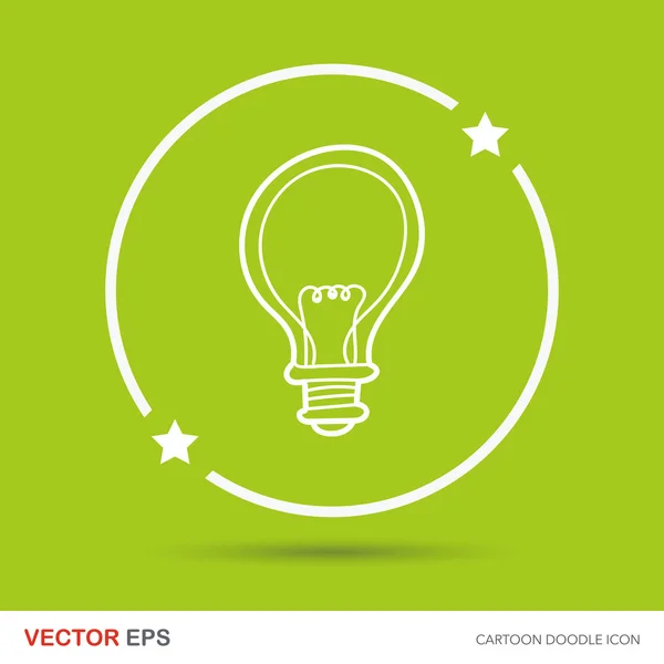 Bulb doodle vector illustration — Stock Vector