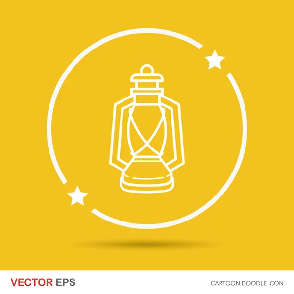 Camping Licht Symbol Vektor Illustration — Stockvektor