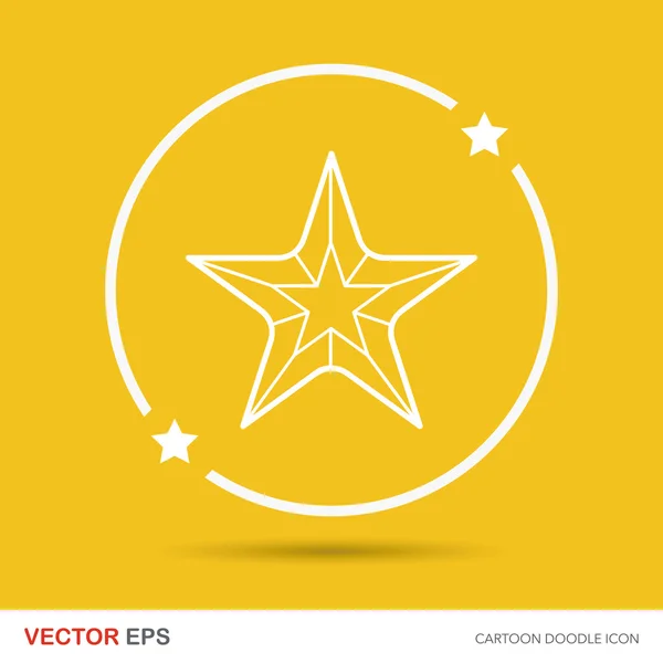 Star doodle vector illustration — Stock Vector