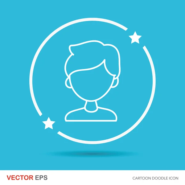 Character doodle vector illustration — Stock Vector
