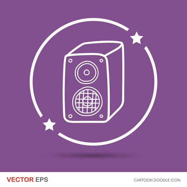 Stereo-Doodle-Vektor-Illustration — Stockvektor