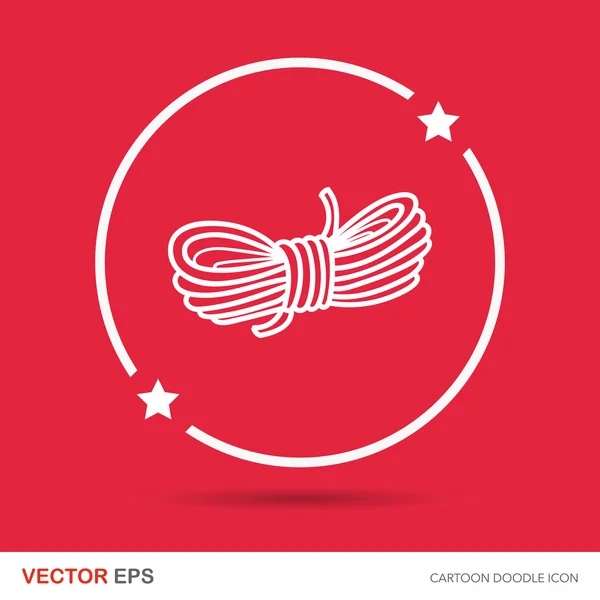 Rope doodle vector illustration — Stock Vector