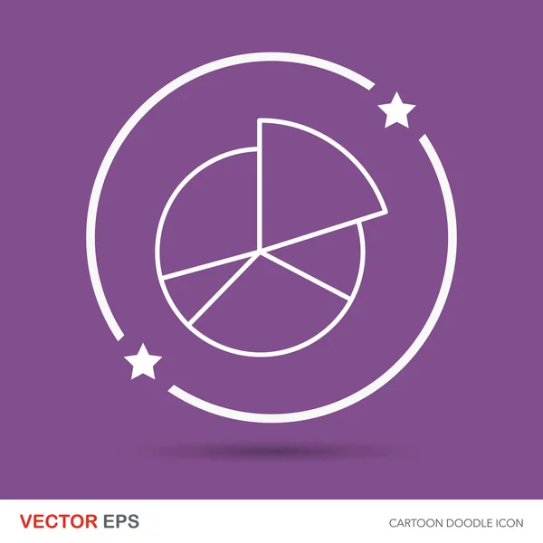 Office chart doodle vector illustration — Stock Vector