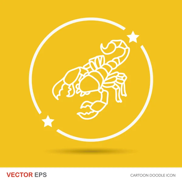 Bug doodle vector ilustración — Vector de stock