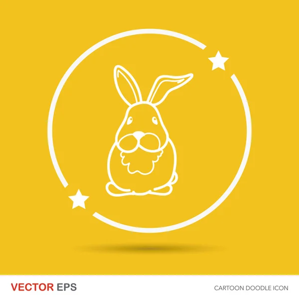 Кролик каракулі Векторна ілюстрація — стоковий вектор