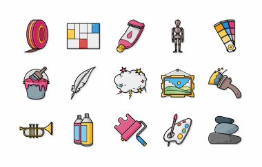 Sanat ve çizim simgeler kümesi, eps10