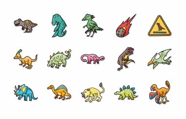 Dinozorlar simgeler kümesi, eps10