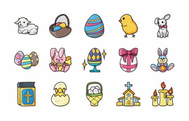 Mutlu Paskalya simgeler kümesi, eps10