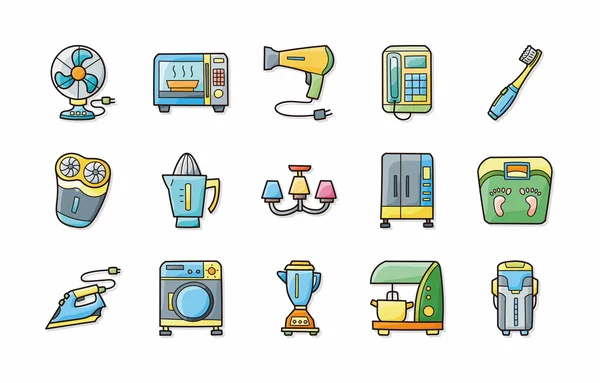Conjunto de iconos de electrodomésticos, eps10 — Foto de Stock