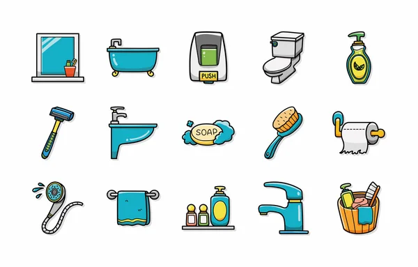 Sıhhi ve banyo simgeler kümesi, eps10