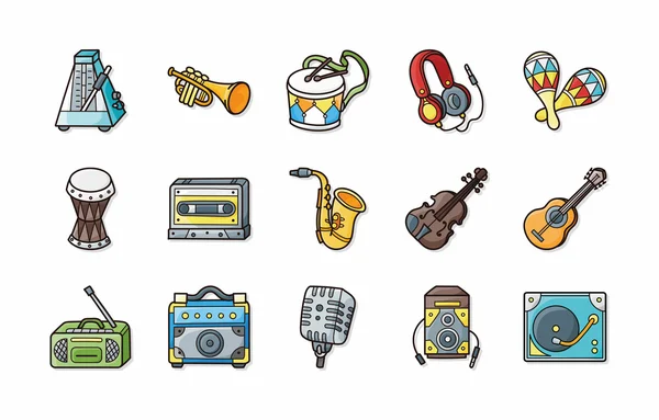 Music icons set,eps10 — Stock Photo, Image