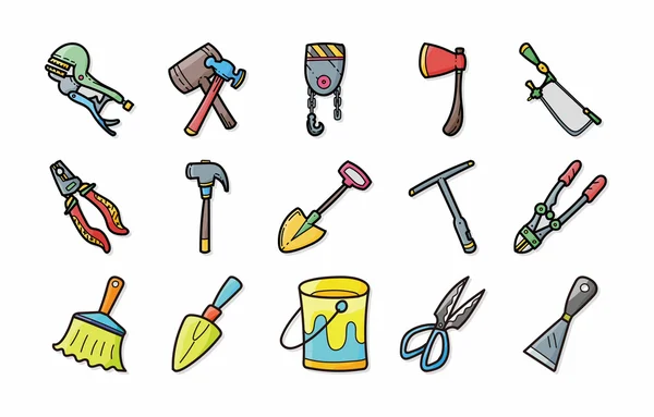 Werkzeugsymbole set, eps10 — Stockfoto