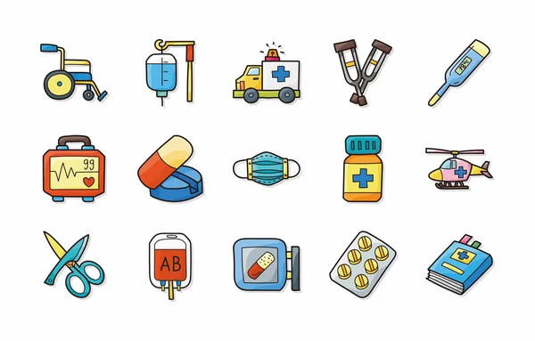 Hospital and medical icons set,eps10 — Stock Photo, Image