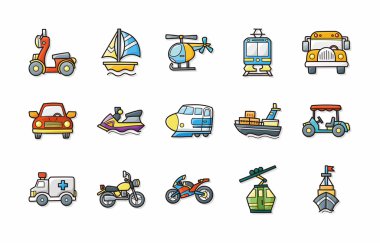 Ulaşım simgeler kümesi, eps10