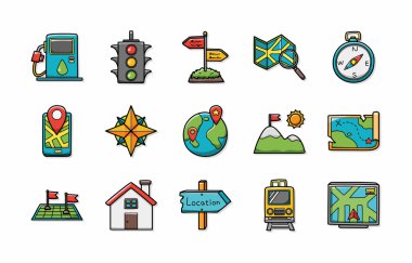 Konumu ve gezinti simgeler kümesi, eps10