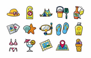 Seyahat ve Turizm simgeler kümesi, eps10