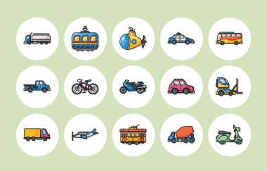 Ulaşım simgeler kümesi, eps10