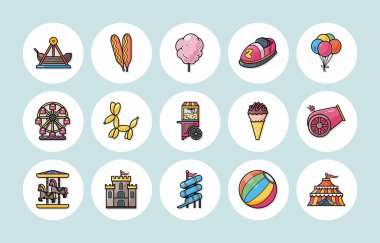 Eğlence Parkı simgeler kümesi, eps10