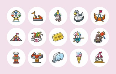 Eğlence Parkı simgeler kümesi, eps10