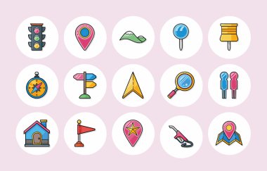 Konumu ve gezinti simgeler kümesi, eps10