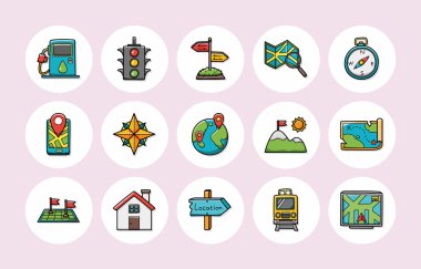 Konumu ve gezinti simgeler kümesi, eps10