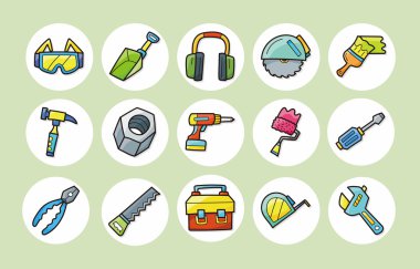 Çalışan araçlar simgeler kümesi, eps10