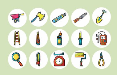 Çalışan araçlar simgeler kümesi, eps10