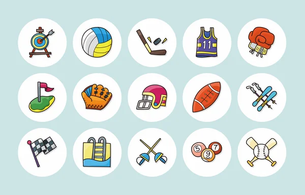 Juego de iconos de deporte y fitness, eps10 — Vector de stock