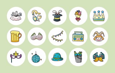 Parti ve kutlama simgeler kümesi, eps10