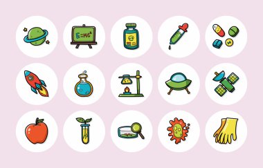 Kimya ve bilim simgeler kümesi, eps10