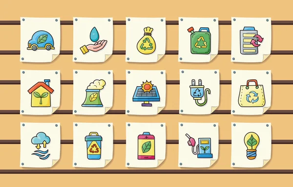 Ecology and recycle icons set, eps10 — стоковый вектор