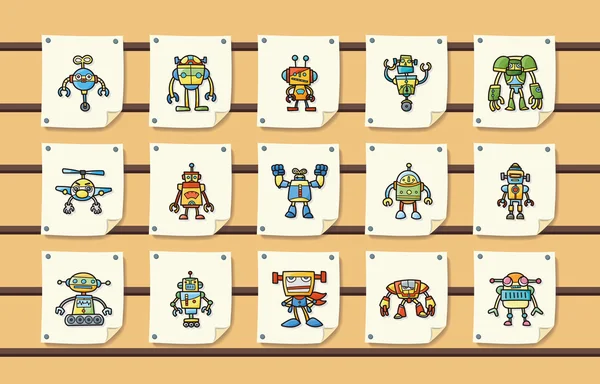 Herstellung Roboter-Icons Set, eps10 — Stockvektor