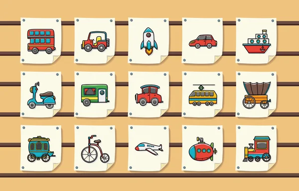 Conjunto de ícones de transporte, eps10 —  Vetores de Stock