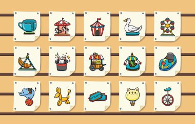 Eğlence Parkı simgeler kümesi, eps10