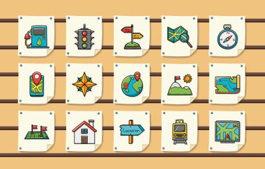 Konumu ve gezinti simgeler kümesi, eps10