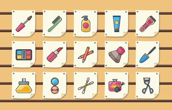 Schönheit und Make-up Icons Set, Eps10 — Stockvektor