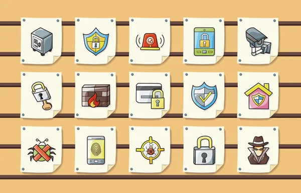 Security and safe icons set, eps10 — стоковый вектор