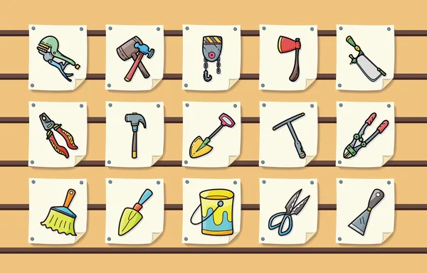 Outils de travail icônes ensemble, eps10 — Image vectorielle