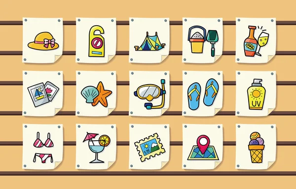 Conjunto de iconos de viajes y turismo, eps10 — Vector de stock