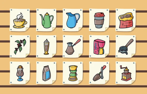 Conjunto de iconos de café y té, eps10 — Vector de stock