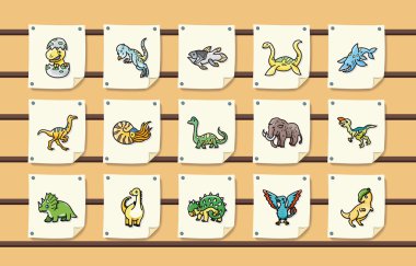 Dinozorlar simgeler kümesi, eps10