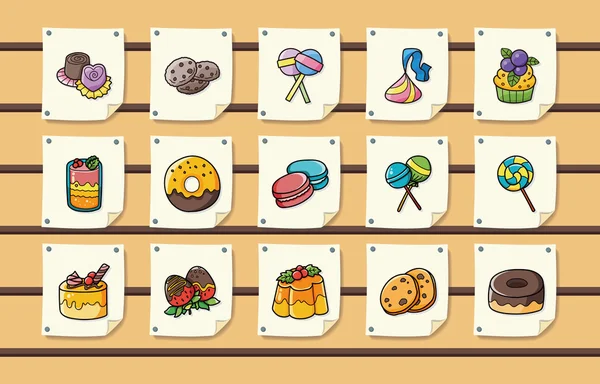 Conjunto de ícones de sobremesa e doces, eps10 — Vetor de Stock