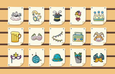 Parti ve kutlama simgeler kümesi, eps10