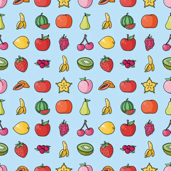 Fruits and vegetables icons set,eps10 — Stock Vector