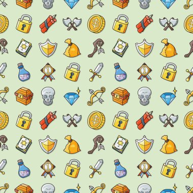 Fantezi oyun simgeleri hazır, eps10